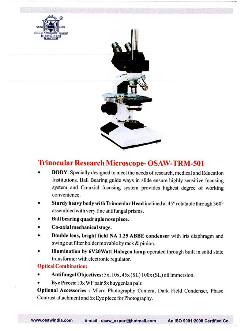 trinocular microscope